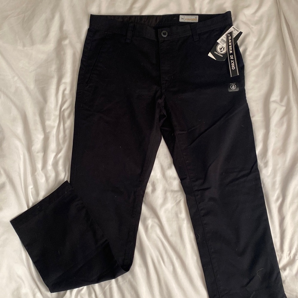Volcom Pants Black size 34 . Brand New. Tillys. chinos.